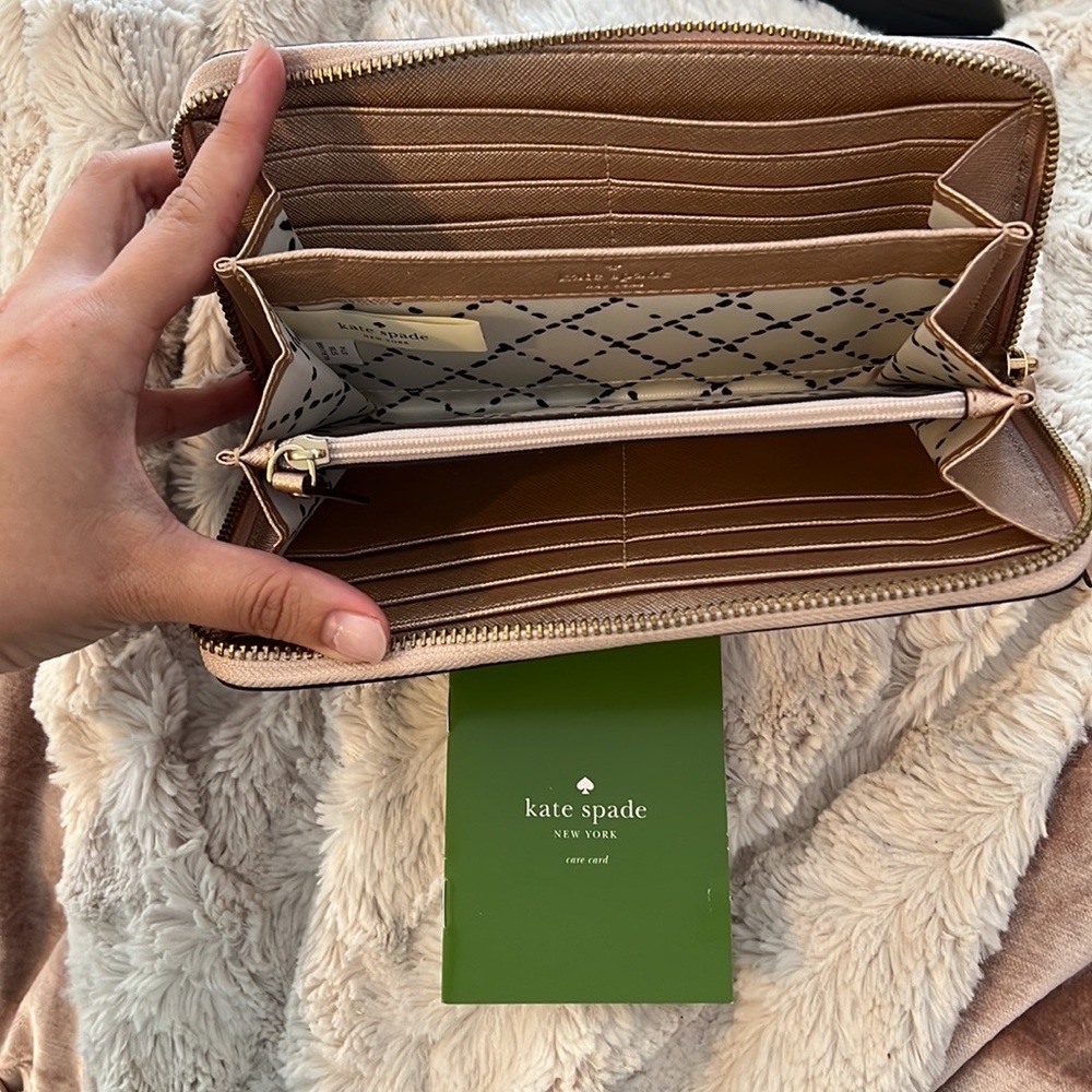 Kate Spade Spencer Metallic Slim Continental Wallet - Picture 3 of 9
